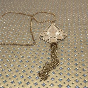 Gold tassel Necklace